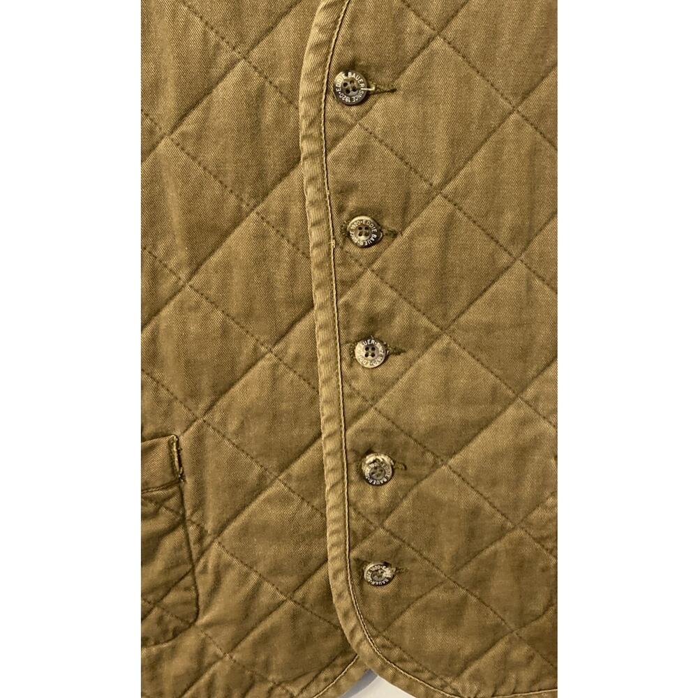Vintage Eddie Bauer Quilted TAN HUNTING /Western Vest XL~ RARE Find - Picture 2 of 10